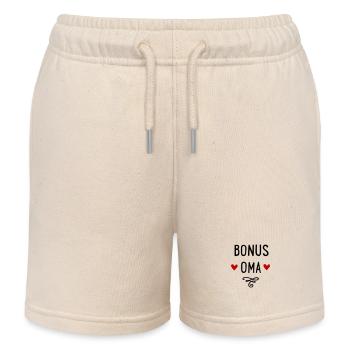 Bonus Oma - Kinder Organic Joggingshorts Mini Bolter von Stanley/Stella - Natur - Vorne
