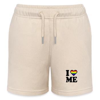 I love me - Kinder Organic Joggingshorts Mini Bolter von Stanley/Stella - Natur - Vorne