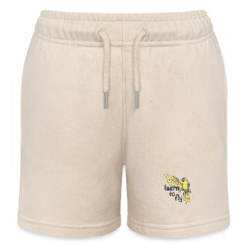 Papagei / Vogel / Lernen / Ara / Fliegen / Flügel - Kinder Organic Joggingshorts Mini Bolter von Stanley/Stella - Natur - Vorne