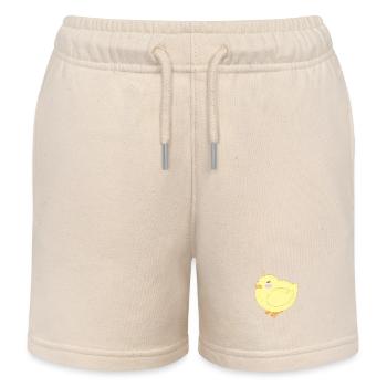 Mignon petit poussin - Short de jogging enfant bio Stanley/Stella - écru doux - Devant
