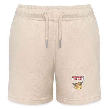 Brezel Nur für den Notfall - Kinder Organic Joggingshorts Mini Bolter von Stanley/Stella - Natur - Vorne