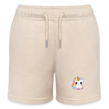 Baby Einhorn - Kinder Organic Joggingshorts Mini Bolter von Stanley/Stella - Natur - Vorne