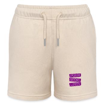 community exercise birthday present jokes humor - Kids Organic Sweat Shorts by Stanley/Stella - soft Ecru - Front