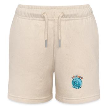 Dugong mein Spirit Animal ich liebe Manatees - Kinder Organic Joggingshorts Mini Bolter von Stanley/Stella - Natur - Vorne