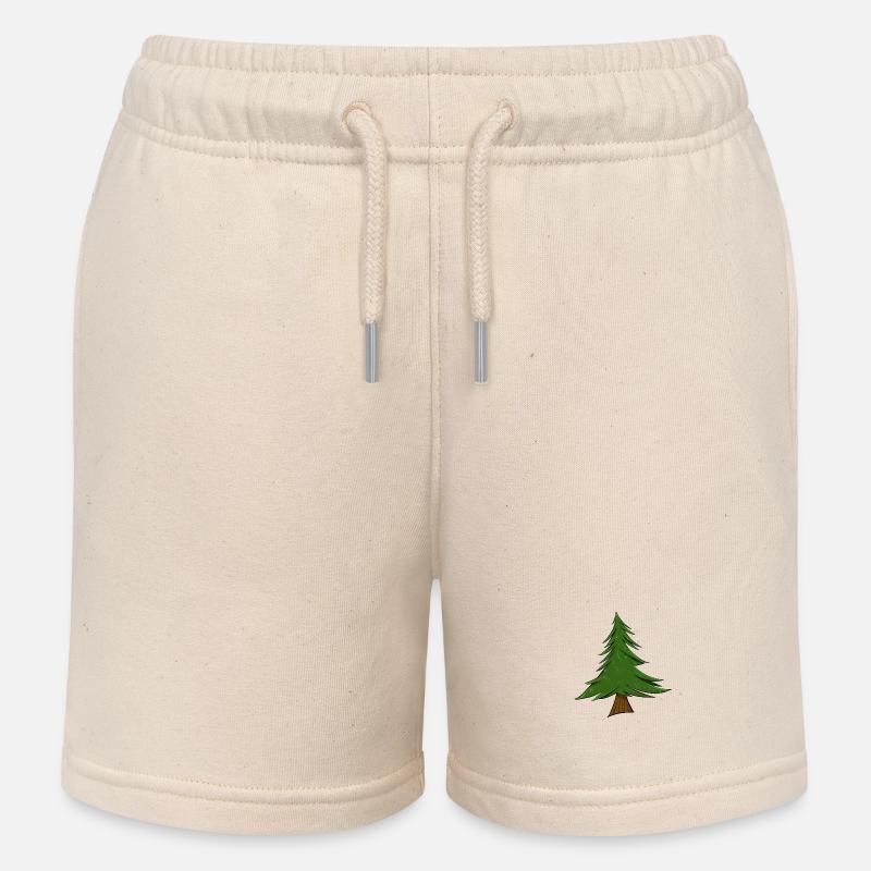 Sapin | Sapin de Noël | Pin - Short de jogging enfant bio Stanley/Stella - écru doux
