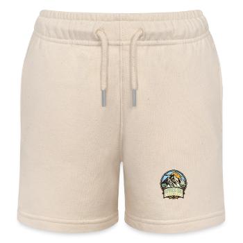Après Ski Mountains - Kids Organic Sweat Shorts by Stanley/Stella - soft Ecru - Front