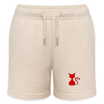 Ebbes die Mütze der Katze - Kinder Organic Joggingshorts Mini Bolter von Stanley/Stella - Natur - Vorne