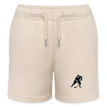 I love Icehockey - Sports Design - Kinder Organic Joggingshorts Mini Bolter von Stanley/Stella - Natur - Vorne