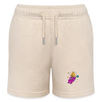 Boring - Kids Organic Sweat Shorts by Stanley/Stella - soft Ecru - Front