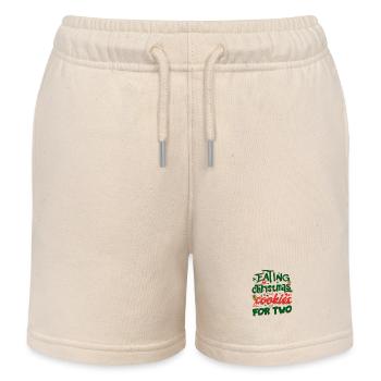 Weihnachtsplätzchen essen für zwei lustige Mutterschaft - Kinder Organic Joggingshorts Mini Bolter von Stanley/Stella - Natur - Vorne