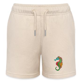 Seepferdchen - Kinder Organic Joggingshorts Mini Bolter von Stanley/Stella - Natur - Vorne