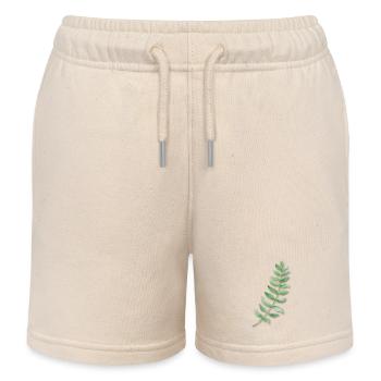 Blatt grün Efeu - Kinder Organic Joggingshorts Mini Bolter von Stanley/Stella - Natur - Vorne