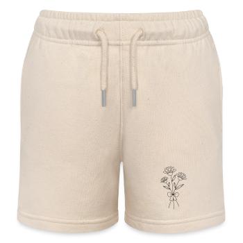 Blumenstrauss - Kinder Organic Joggingshorts Mini Bolter von Stanley/Stella - Natur - Vorne