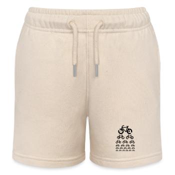 Fahrrad Sehtest Optik - Kinder Organic Joggingshorts Mini Bolter von Stanley/Stella - Natur - Vorne