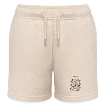 Weltenbummler - Kinder Organic Joggingshorts Mini Bolter von Stanley/Stella - Natur - Vorne