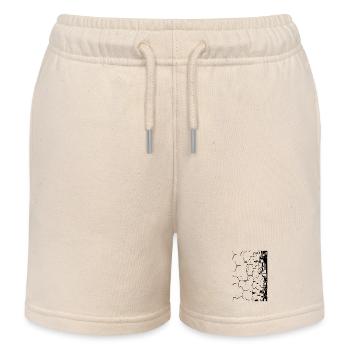 3D honeycombs - Kids Organic Sweat Shorts by Stanley/Stella - soft Ecru - Front