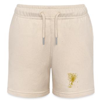 Conception abstraite - Short de jogging enfant bio Stanley/Stella - écru doux - Devant
