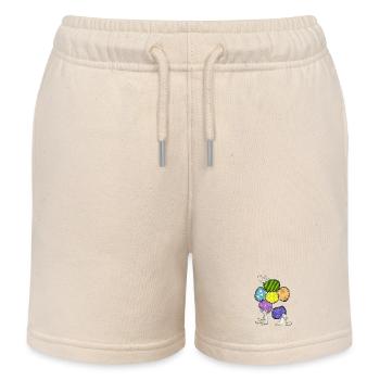 Blüte nähen - Kinder Organic Joggingshorts Mini Bolter von Stanley/Stella - Natur - Vorne