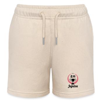 Jujutsu Jiu Jitsu Jiujitsu Ju-jitsu Jiu-jitsu - Kids Organic Sweat Shorts by Stanley/Stella - soft Ecru - Front