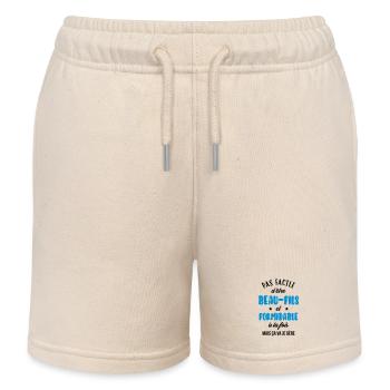 Stieftochter / Schwiegersohn / Sohn / Tochter - Kinder Organic Joggingshorts Mini Bolter von Stanley/Stella - Natur - Vorne