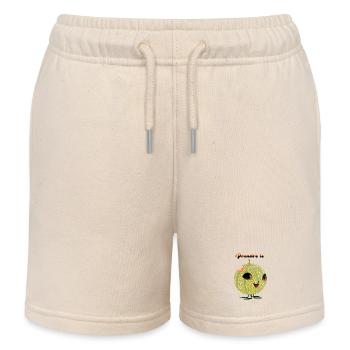 Dessin melon humour prendre le melon - Short de jogging enfant bio Stanley/Stella - écru doux - Devant