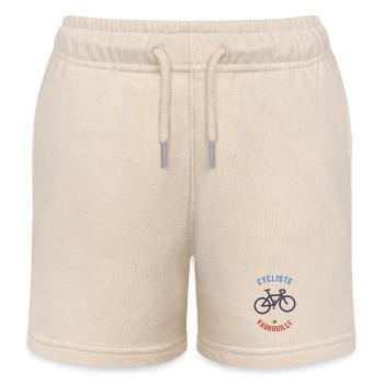 Radfahrer im Mopp - Kinder Organic Joggingshorts Mini Bolter von Stanley/Stella - Natur - Vorne