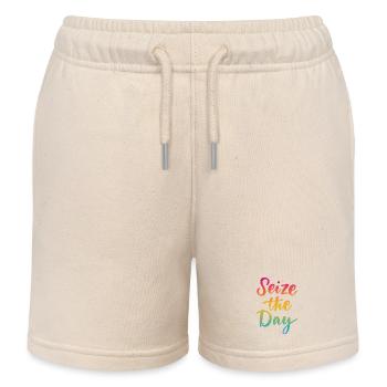 Saisissez le jour - Short de jogging enfant bio Stanley/Stella - écru doux - Devant