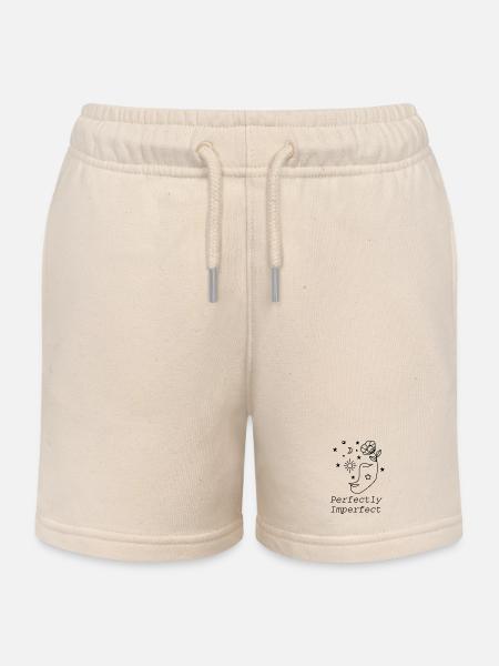 Parfaitement imparfait - Short de jogging enfant bio Stanley/Stella - écru doux