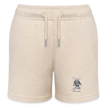 Angst vor SchweizerLaufhund? Frauchen! - Kinder Organic Joggingshorts Mini Bolter von Stanley/Stella - Natur - Vorne