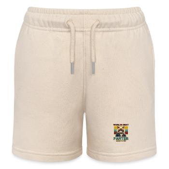 Der weltbeste Farffer - Kinder Organic Joggingshorts Mini Bolter von Stanley/Stella - Natur - Vorne