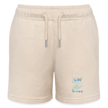 Jesaja Bibelvers Ich helfe dir - Kinder Organic Joggingshorts Mini Bolter von Stanley/Stella - Natur - Vorne