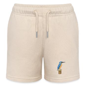 Martin-pêcheur - Short de jogging enfant bio Stanley/Stella - écru doux - Devant