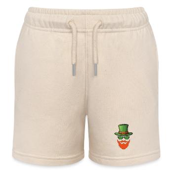 Fête de la Saint-Patrick - Short de jogging enfant bio Stanley/Stella - écru doux - Devant