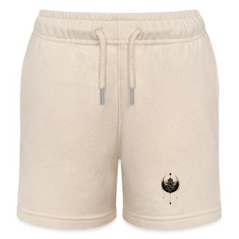 Atemberaubender goldener schwarzer Mond mit Lotusblume. - Kinder Organic Joggingshorts Mini Bolter von Stanley/Stella - Natur - Vorne