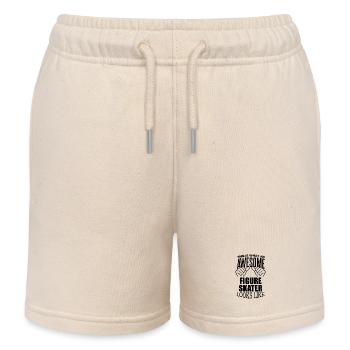Figure Skater - Kids Organic Sweat Shorts by Stanley/Stella - soft Ecru - Front