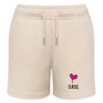 SCHWEIZ. HUMOR. LAND - Kinder Organic Joggingshorts Mini Bolter von Stanley/Stella - Natur - Vorne