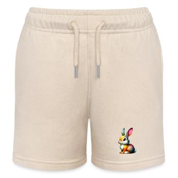 Kaninchen - Kinder Organic Joggingshorts Mini Bolter von Stanley/Stella - Natur - Vorne