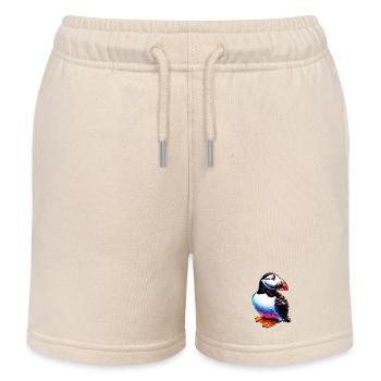 Papageitaucher - Kinder Organic Joggingshorts Mini Bolter von Stanley/Stella - Natur - Vorne