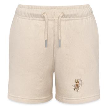Goldene Flügel und blühende Träume, die magische Fee - Kinder Organic Joggingshorts Mini Bolter von Stanley/Stella - Natur - Vorne