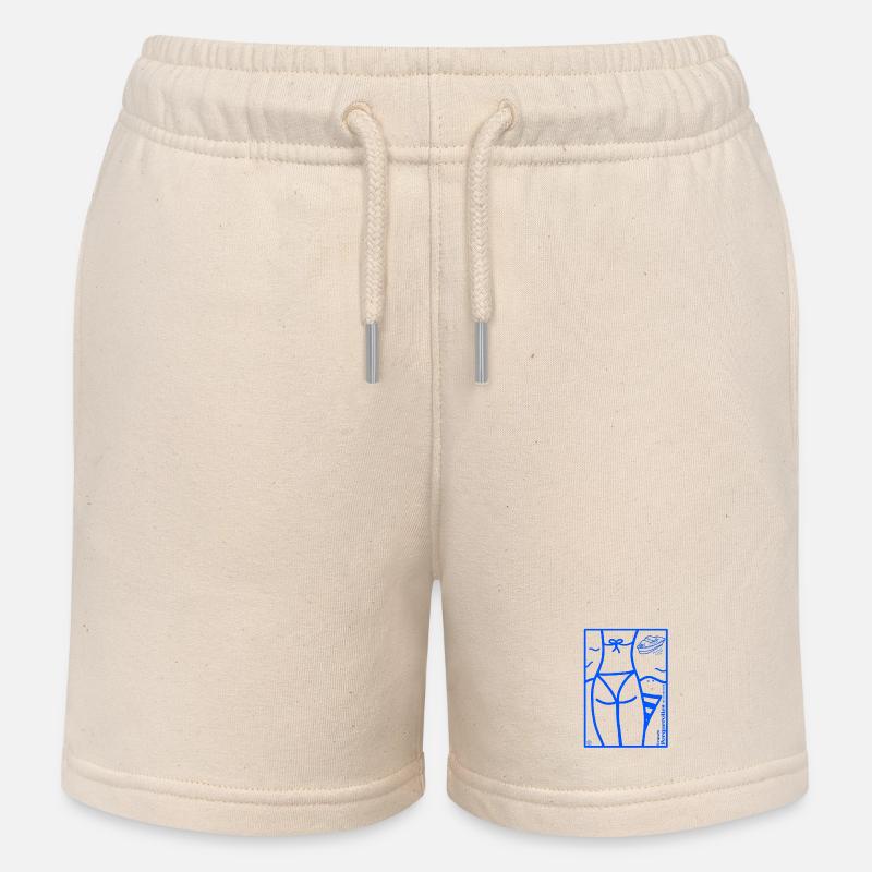Les îles d'Hyères - Short de jogging enfant bio Stanley/Stella - écru doux