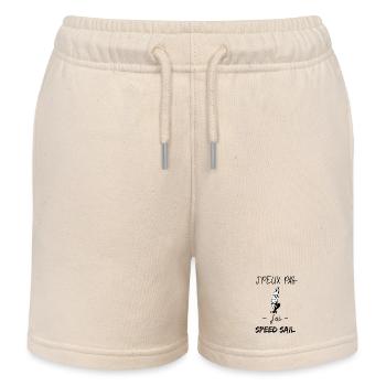 j'peux pas j'ai speed sail - Short de jogging enfant bio Stanley/Stella - écru doux - Devant