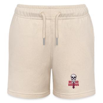 Dead Serious - Kids Organic Sweat Shorts by Stanley/Stella - soft Ecru - Front