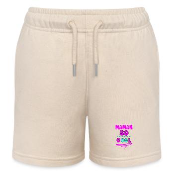 Coole Mama - Kinder Organic Joggingshorts Mini Bolter von Stanley/Stella - Natur - Vorne