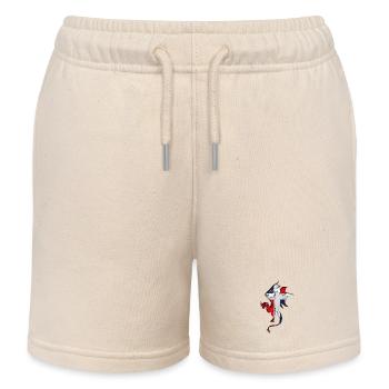 Flagge der Dominikanischen Republik - Kinder Organic Joggingshorts Mini Bolter von Stanley/Stella - Natur - Vorne