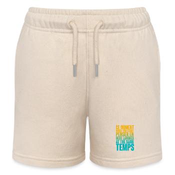 DICTON COOL POUR LES MULTILINGUES, LES INTERNATIONAUX - Short de jogging enfant bio Stanley/Stella - écru doux - Devant