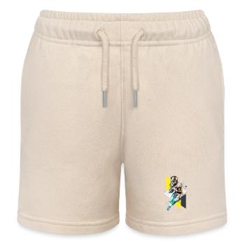 American Football Spieler USA Amerika Sport Retro - Kinder Organic Joggingshorts Mini Bolter von Stanley/Stella - Natur - Vorne