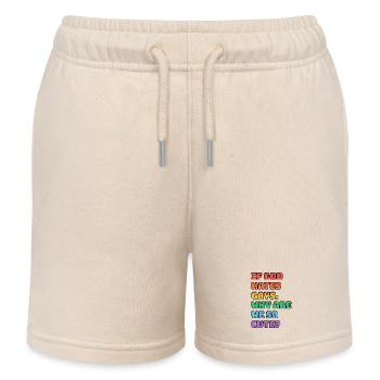 Süßes Pride Regenbogen-Tee - Kinder Organic Joggingshorts Mini Bolter von Stanley/Stella - Natur - Vorne