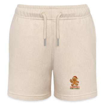Plätzchen haben keine Chance – Weihnachtslebkuchen - Kinder Organic Joggingshorts Mini Bolter von Stanley/Stella - Natur - Vorne