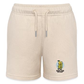 Lemon on a Pear - Kids Organic Sweat Shorts by Stanley/Stella - soft Ecru - Front