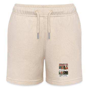 Zombie Survival Guide - Kids Organic Sweat Shorts by Stanley/Stella - soft Ecru - Front